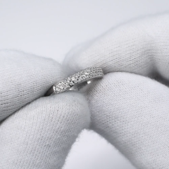 1011799 - Кольцо-дорожка из белого золота 585 пробы с бриллиантами