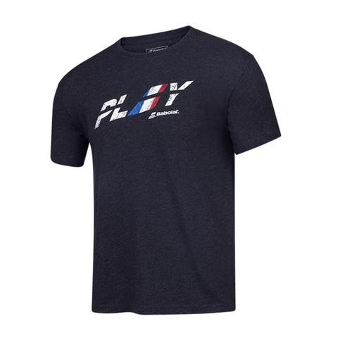 Теннисная футболка Babolat Exercise Country Tee Men Black HTHR