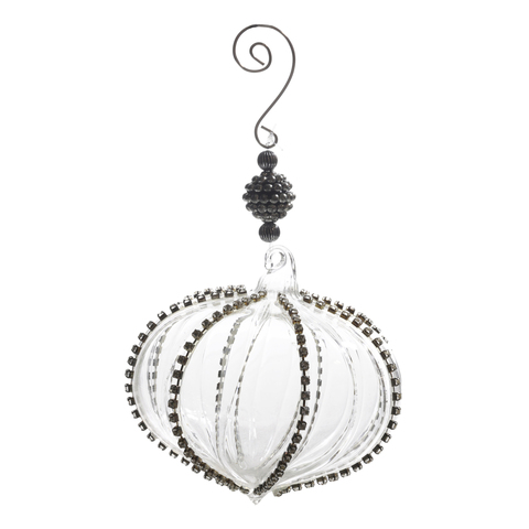 НАБОР НОВОГОДНИХ ШАРОВ DIAMONDS CLEAR GLASS 2 ШТ