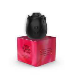 Черный клиторальный стимулятор Black Rose Silicone Clitoral Suction - 