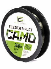 Леска монофильная Feeder Concept FEEDER&FLAT Camo 300м, 0.22мм