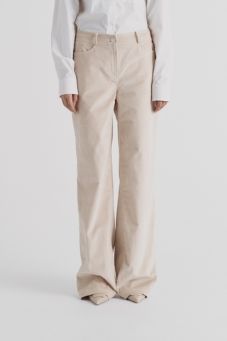 Брюки из вельвета Vintage beige