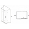Abber Schwarzer Diamant AG30150MH-S70M-S70M Душевой уголок, 150x70x195