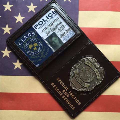 Обитель Зла удостоверение Полиции — Resident Evil S.T.A.R.S. Badge & Leather Wallet