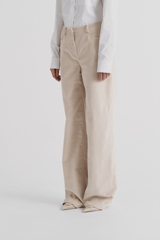 Брюки из вельвета Vintage beige