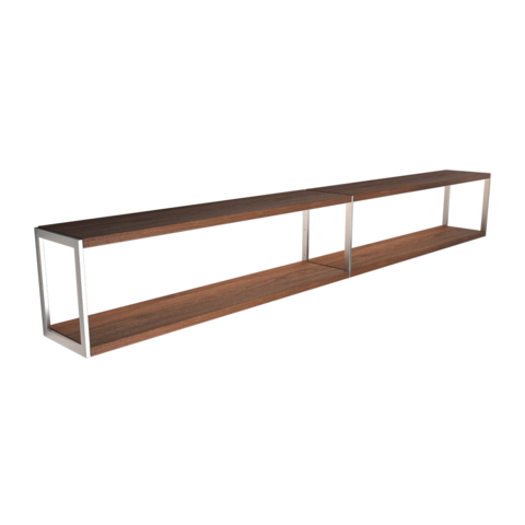 Steel shelf with wood GARAGE