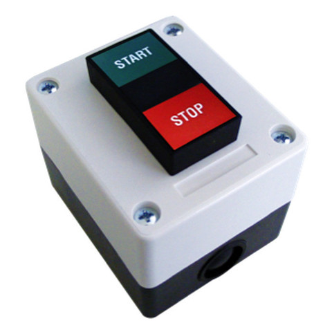 SPC 2х-кнопочный выключатель, накладной, кнопки Старт (Н.О.) - Стоп (Н.З.).