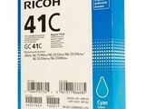 LE Картридж для гелевого принтера большой емкости GC41C голубой для Ricoh Aficio 3110DN, DNw, SFNw, 3100SNw, 7100DN. Ресурс 2200 стр (405762)
