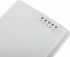 MikroTik PowerBOX with 650MHz CPU, 64MB RAM, 5xLAN (four with PoE out), RouterOS L4, outdoor case, PSU, PoE, mounting set