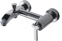 СМЕСИТЕЛЬ ДЛЯ ВАННЫ С КОРОТКИМ ИЗЛИВОМ БЕЗ АКСЕССУАРОВ BRAVAT WATERFALL F673107C-01