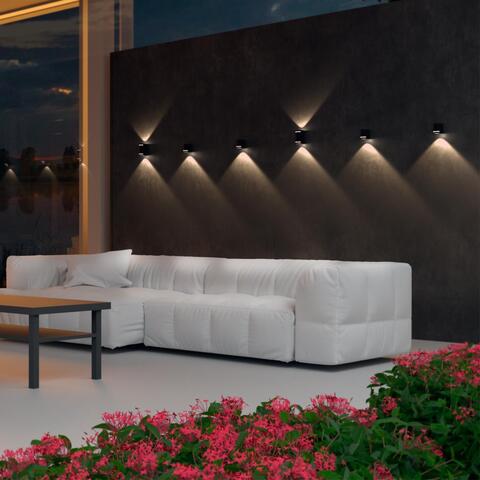 Уличный настенный светильник 370839 STREET NT22 черный IP54 GU10 2*15W 220V LANDSCAPE