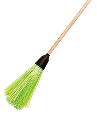 69-1-005 Метла полипропиленовая с черенком круглая, 3 кольца, 400х90х1500мм (Very)