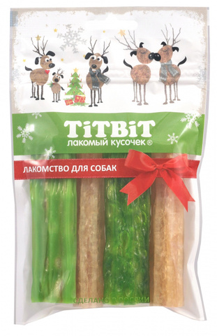 Titbit лакомство для собак палочки мармеладные Green snack 100г