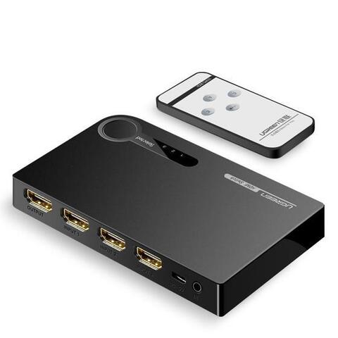 Переключатель UGREEN 40234 (40234) HDMI 3X1 Switch, черный