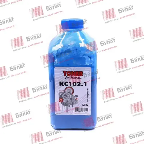 Тонер БУЛАТ Kyocera KC102.1 (Голубой, банка 500 г)