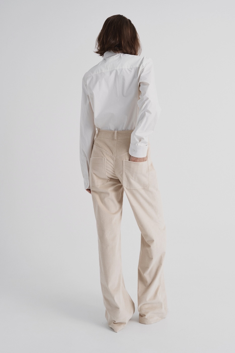 Брюки из вельвета 'Vintage beige'