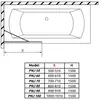 Radaway 10006090-54-56 Modo PNJ Black 90 Frame черный