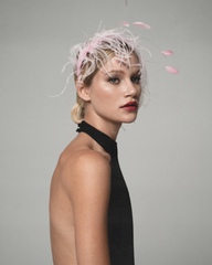 Ободок тонкий с перьями