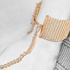 Дизайнерские золотистые наручники Desir Metallique Handcuffs Bijoux - 