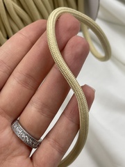 Шнур круглый бежевый (песочный) метражом 5 мм