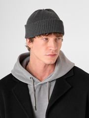 Хлопковая шапка в цвете графит