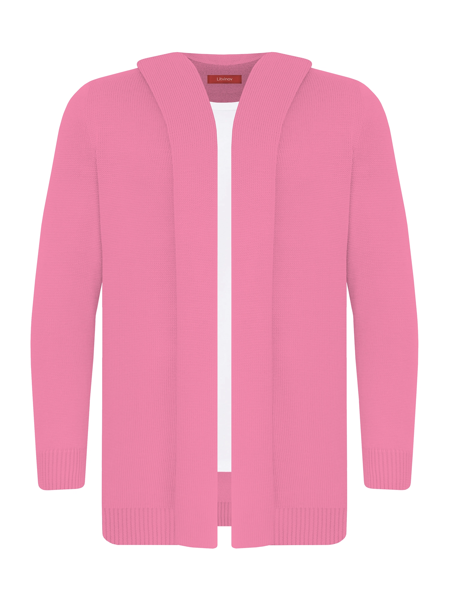 Кардиган с капюшоном из шелка