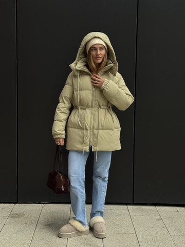 Пуховик Bob зеленое яблоко