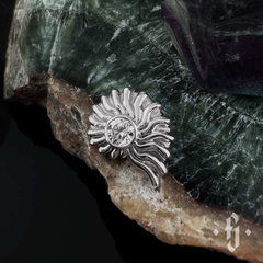 Накрутка "Clamshell" - Белое золото - White CZ