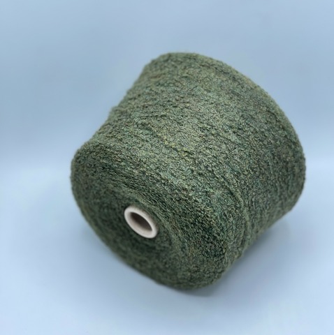 Pecci Filati , Apache melange, 450м, 60% Альпака, 25% Меринос, 15%Полиамид, Зеленый меланж(676). 37567