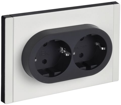 FORTE&PIANO Роз. 2-я с з/к з/ш б/к 16А FP223M бел. IEK