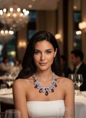 komplekt-ukrashenij-kole-sergi-s-ametistovymi-i-rozovymi-kamnyami-v-stile-bvlgary