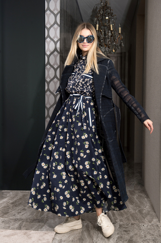 Платье с короткими рукавами, хлопок мерсеризованный, отделка репс.