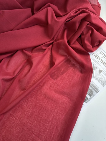 Батист Красный, хлопок 100%