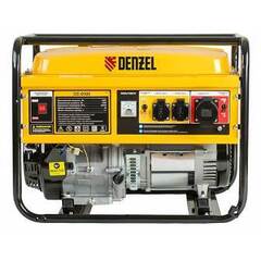 Генератор бензиновый GE 8900 8,5кВт 220В 50Гц 25л ручной старт Denzel