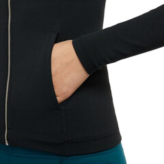 Женская толстовка Nike Women's Full Zip Jacket W - black/dk smoke grey