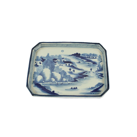 Поднос 20х28см Roomers Tableware бело-синий