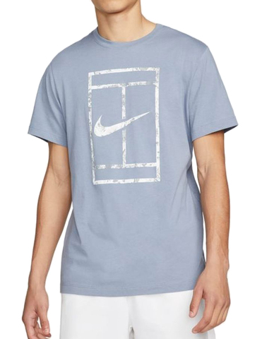 Теннисная футболка мужская Nike Court Gaden Party T-Shirt - ashen slate