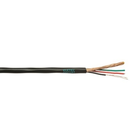 Комбинированный кабель Eletec Video+3х0,22 мм2 наружный (аналог ШВЭП 4х0,22 мм2), 200 м