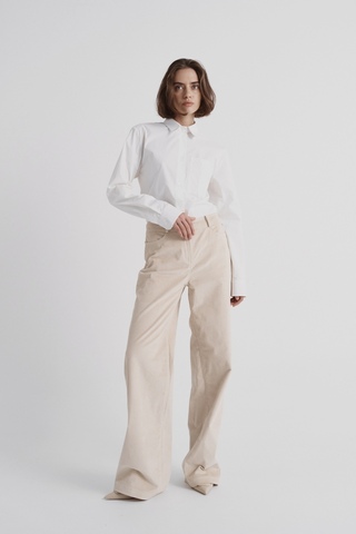 Брюки из вельвета Vintage beige
