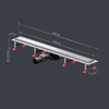 Am.Pm W01SC-U11-080-04SB MasterFlow Трап для душа линейный универс затвор Tile 80см цвет сталь мат