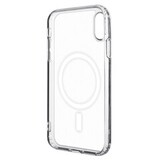 Силиконовый чехол с магнитом (MagSafe) Clear Case для iPhone X, Xs (Прозрачный)