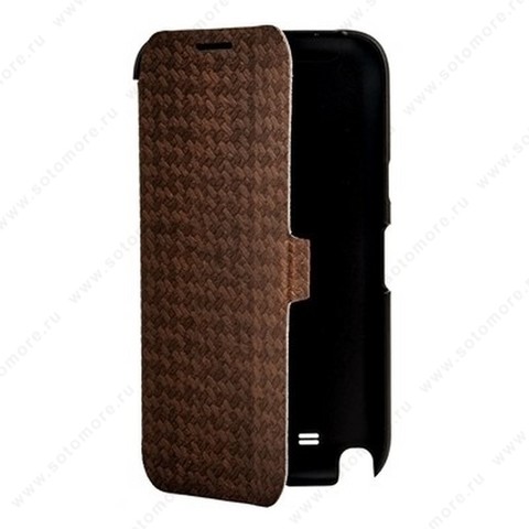 Чехол-книжка Yoobao для Samsung Galaxy Note 2 N7100 - Yoobao Fashion Leather Case (British style pattern) Brown