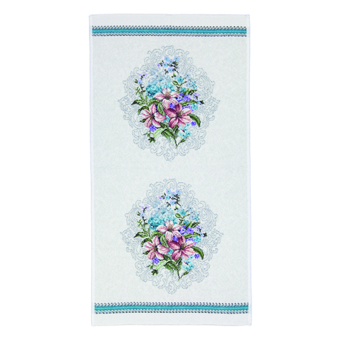 Полотенце 50x100 Feiler Josephine 231 seagreen бирюзовое