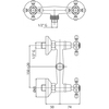 Cezares LORD-D-01-Bi LORD-D-01-Bi Смеситель для душа в комплекте с ручным душем, Хром, ручка ручного душа белая