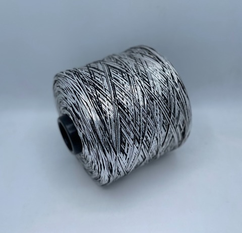 Luxury Production by Ri.Go (пр.Италия), art-Emporium, 340м/100гр, 90%Меринос,8%Полиэстер(фольга), 2%Полиамид , цвет-Черный+серебро(388/128) ,арт.32237