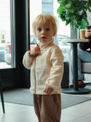 Флисовая куртка на молнии Mjölk Ivory