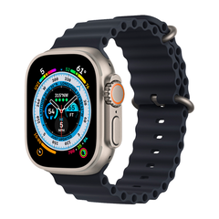 Умные часы Apple Watch Ultra GPS + Cellular, 49mm, Titanium Midnight Ocean Band (Темная ночь)