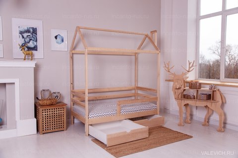 Кроватка-домик Incanto «Dream Home Karelian pine » цвет беленый дуб