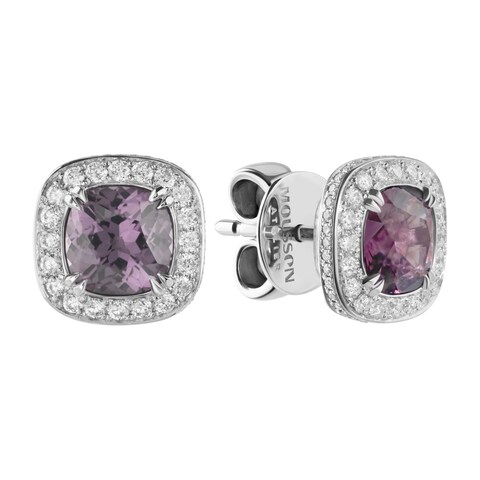 Серьги с шпинелью и бриллиантами, E0070-35/2