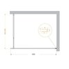 BelBagno KRAFT-L-1-70-C-NERO KRAFT-L-1-70-C-NERO Душевая перегородка с односторонним входом, стекло прозрачное, профиль чёрный, 700x1950 мм